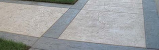 Béton empreinte